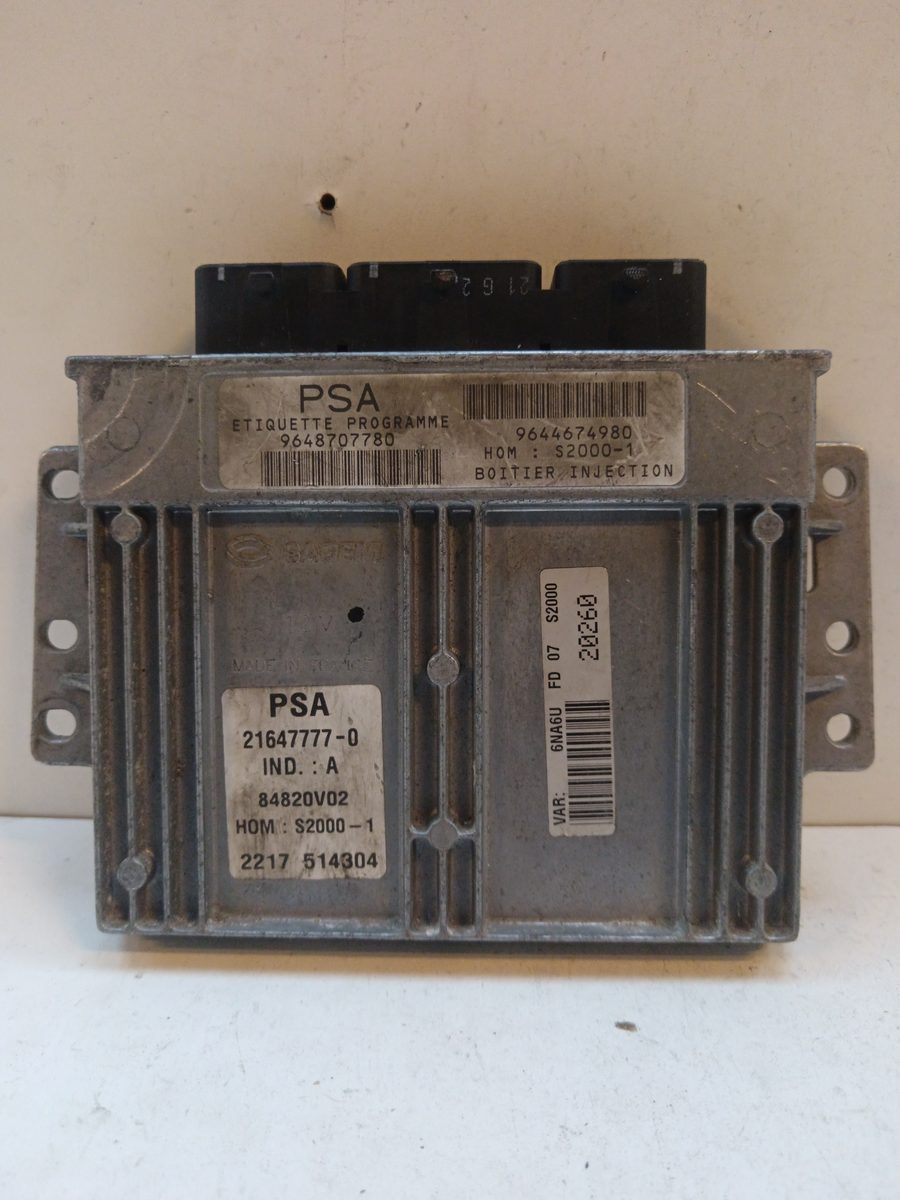 Centralita Motor Uce Peugeot 406 Berlina (S1/S2) 1995-2005 SVDT 2.0L 80kW 9648707780