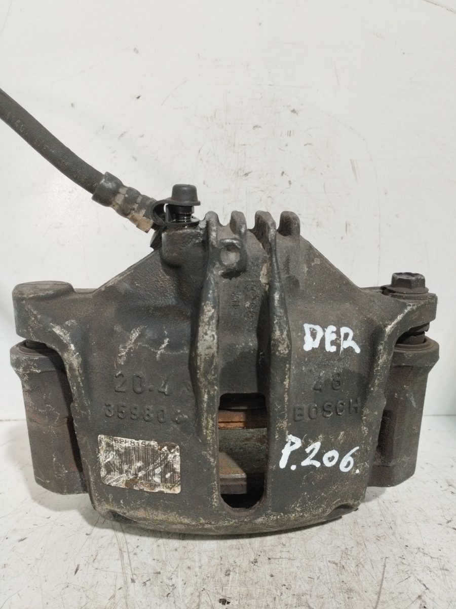 Mordaza De Freno Delantera Derecha Peugeot 206 Berlina 1998-2010 XR 1.9L 51kW BOSCH