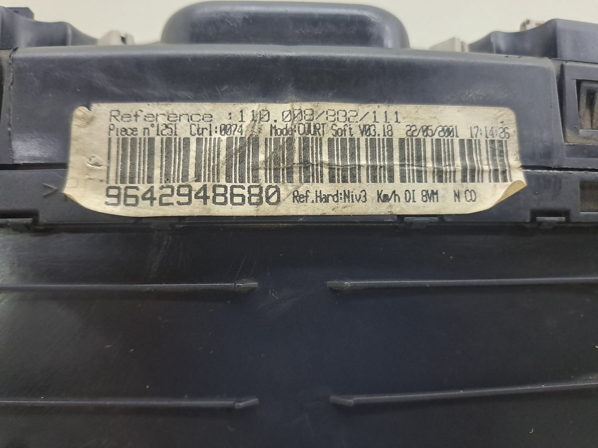Tablero de Instrumentos Peugeot 406 Coupe (S1/S2) 1997-2005